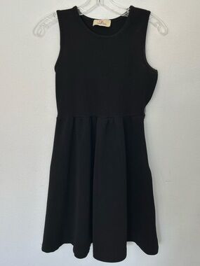 Grace Karin Black Sleeveless Fit & Flare Skater Dress Approx Size Small